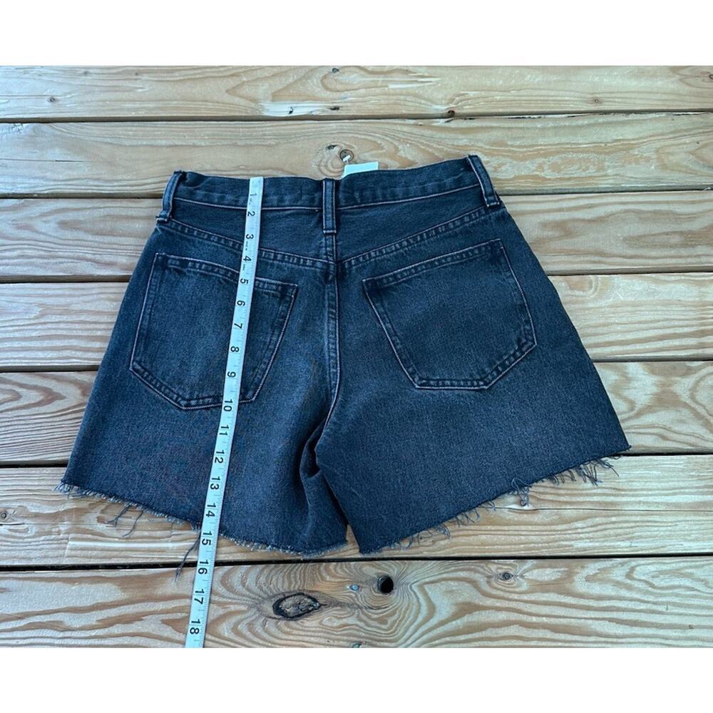NWT Madewell Relaxed Mid Length Denim Shorts Size 23 Women’s Black - Picture 7 of 10